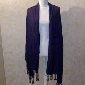 Spectrum Night Navy Fringe Scarf/Wrap!